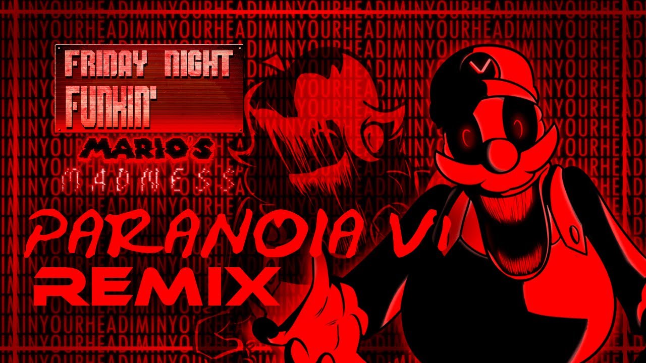 (+FLP) PARANOIA V1 REMIX | FNF Mario's Madness V2