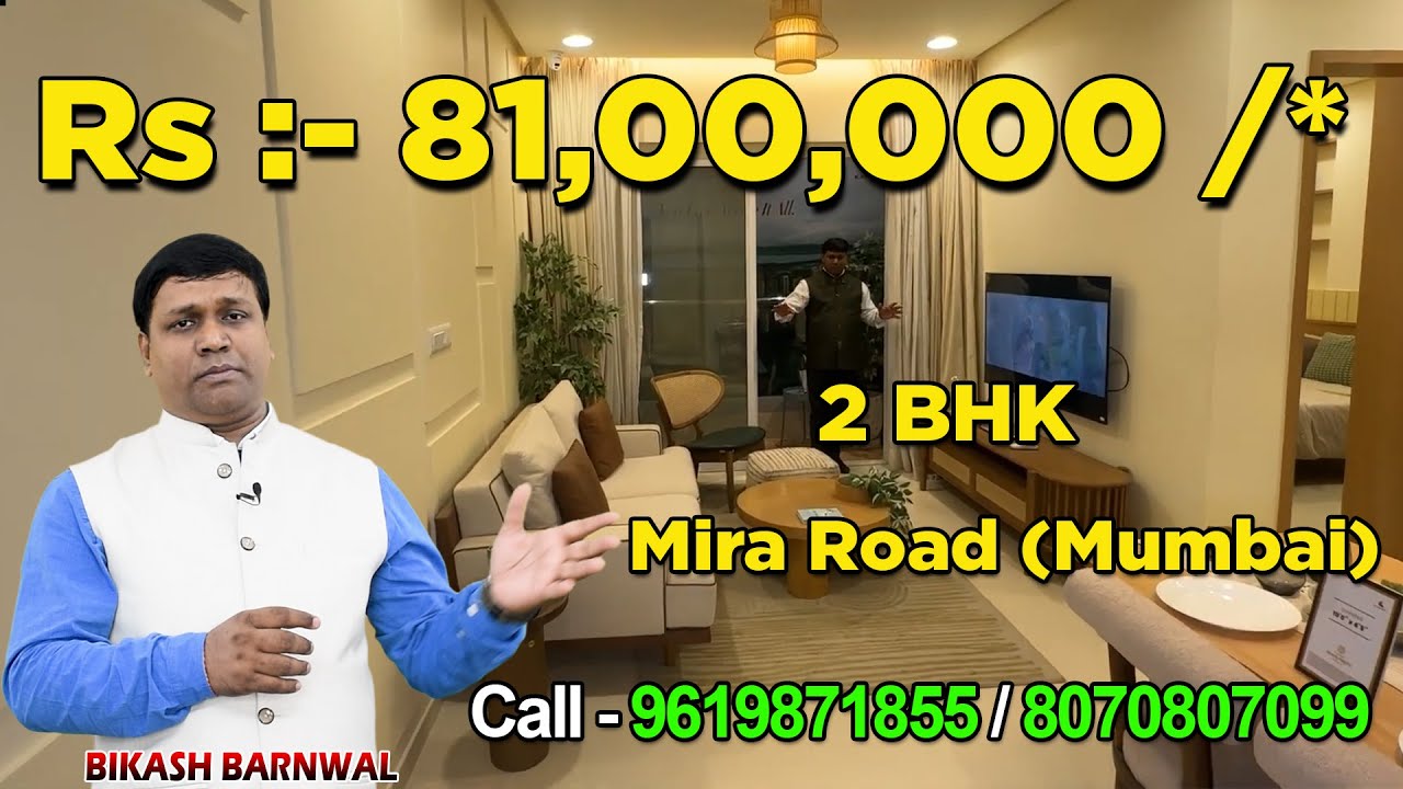 Spcaious 2BHK Flat Tour For Sale in Mira Road Mumbai #property