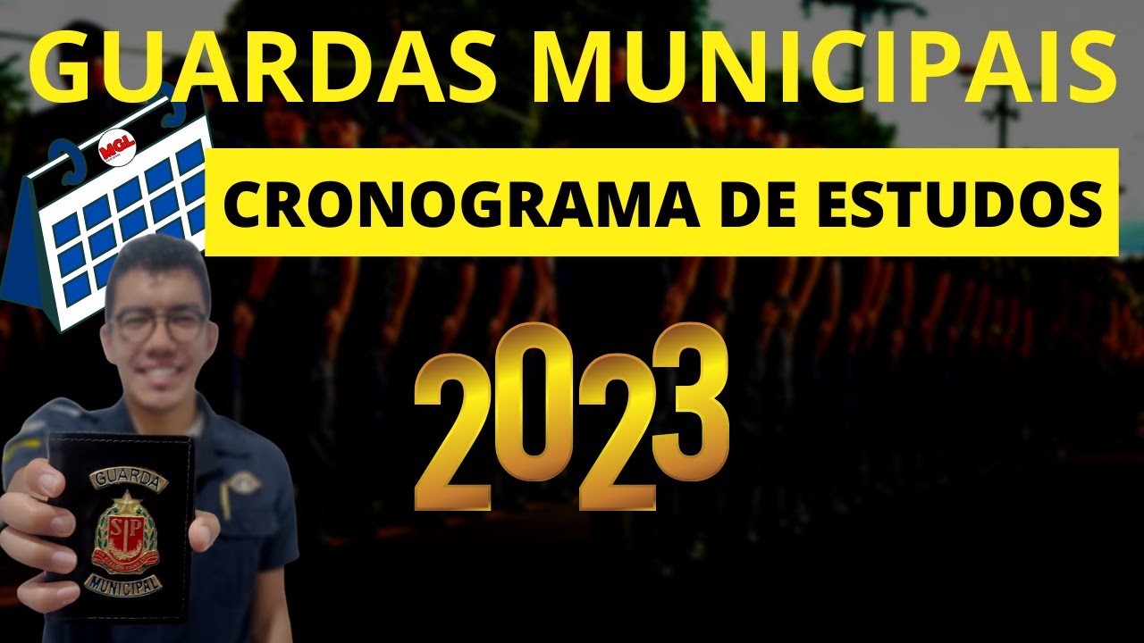 Cronograma de Estudos | Guardas Municipais 2023