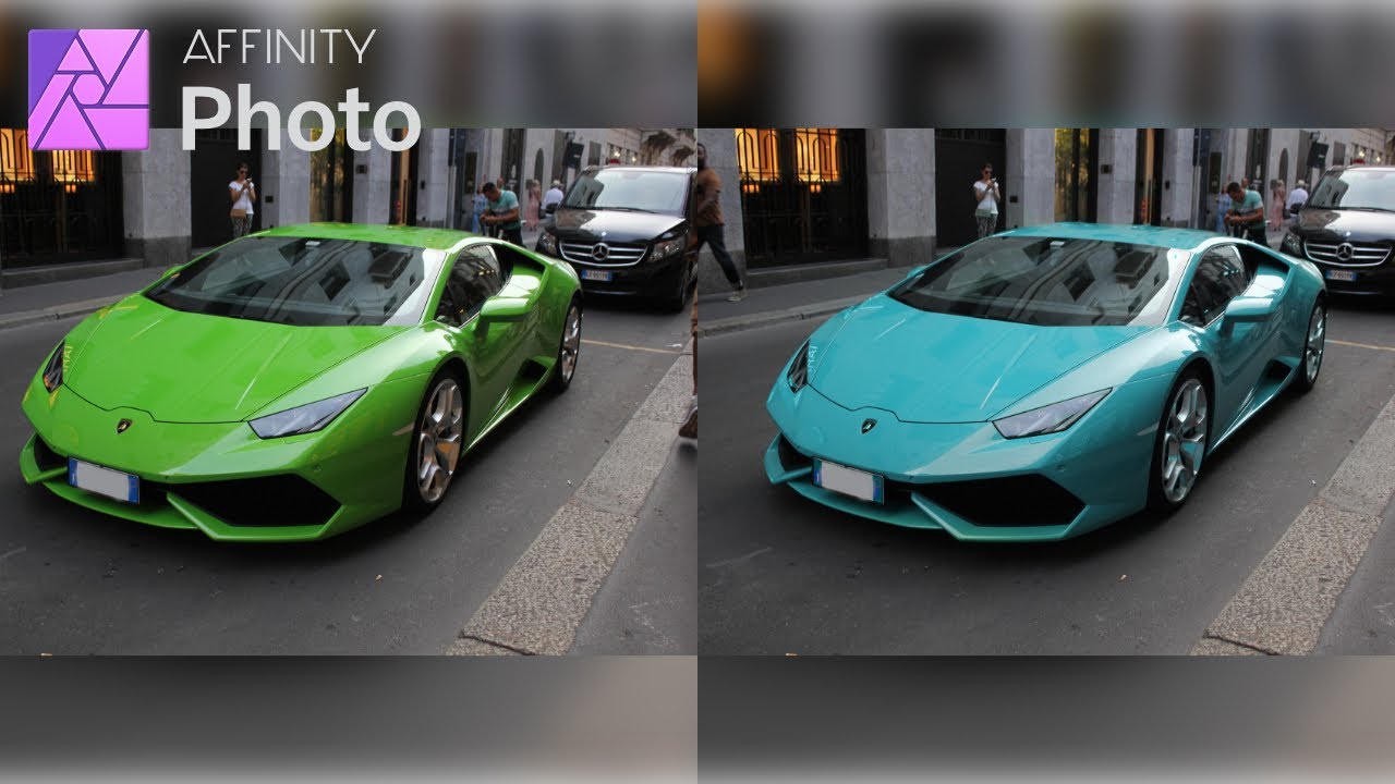 Affinity Photo Tutorial: How to easily change color of any object in less than 5 MINUTES