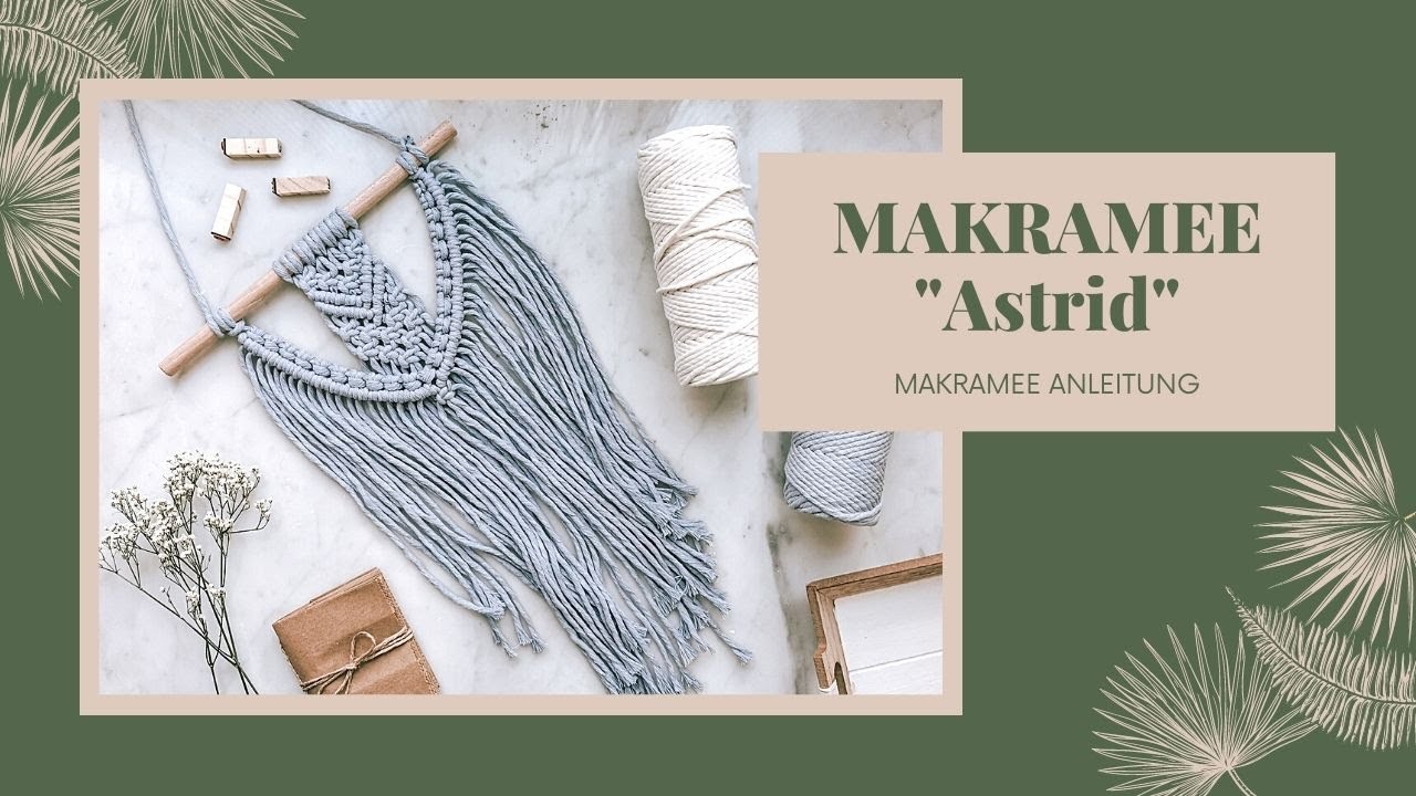 DIY Makramee Wandbehang selber machen für Beginner/Anfänger - Schritt für Schritt Anleitung
