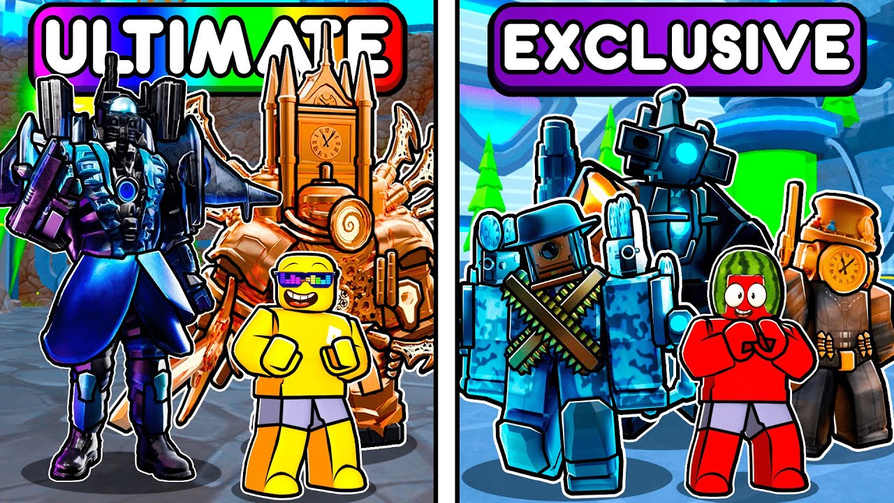 ULTIMATES vs EXCLUSIVES In Toilet Tower Defense