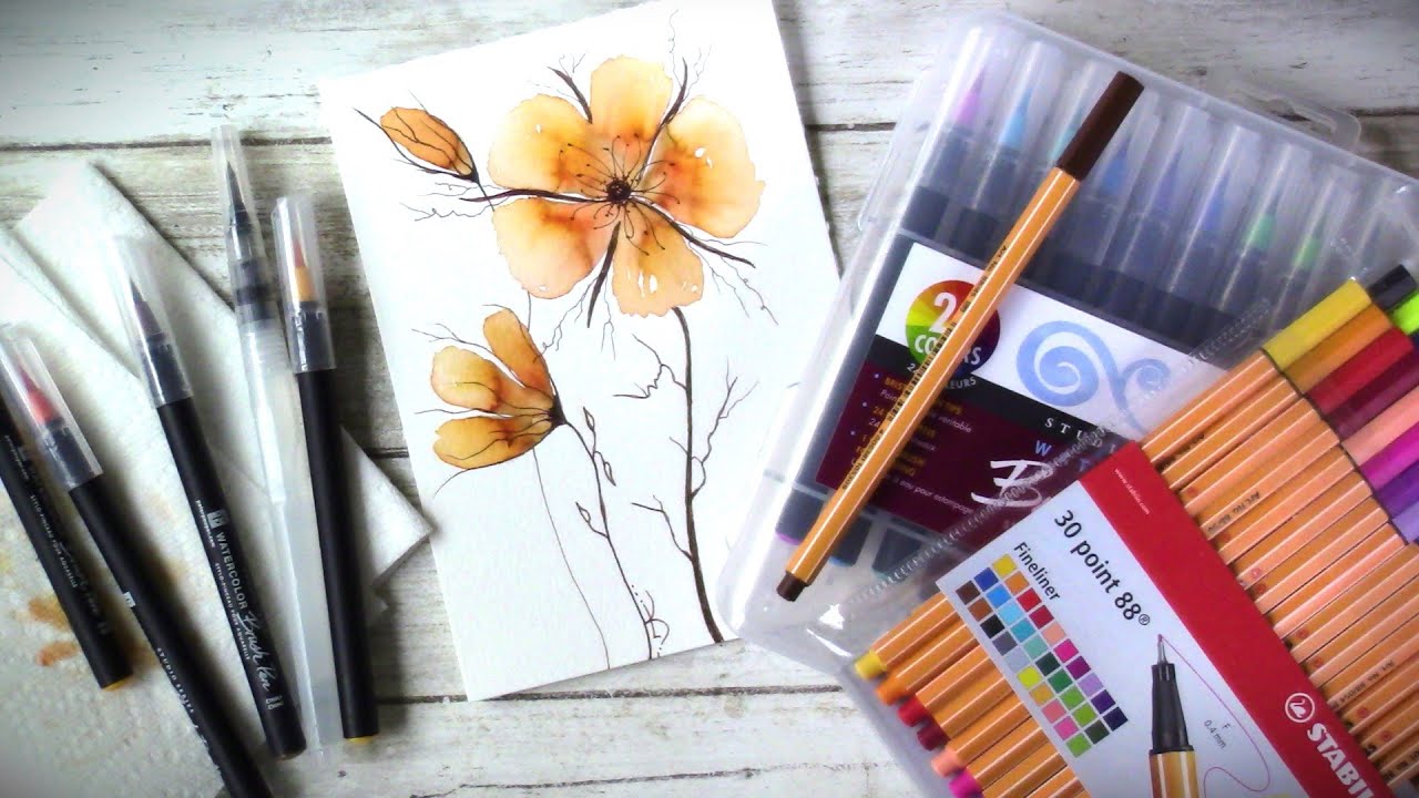 Watercolor Wildflower Tutorial