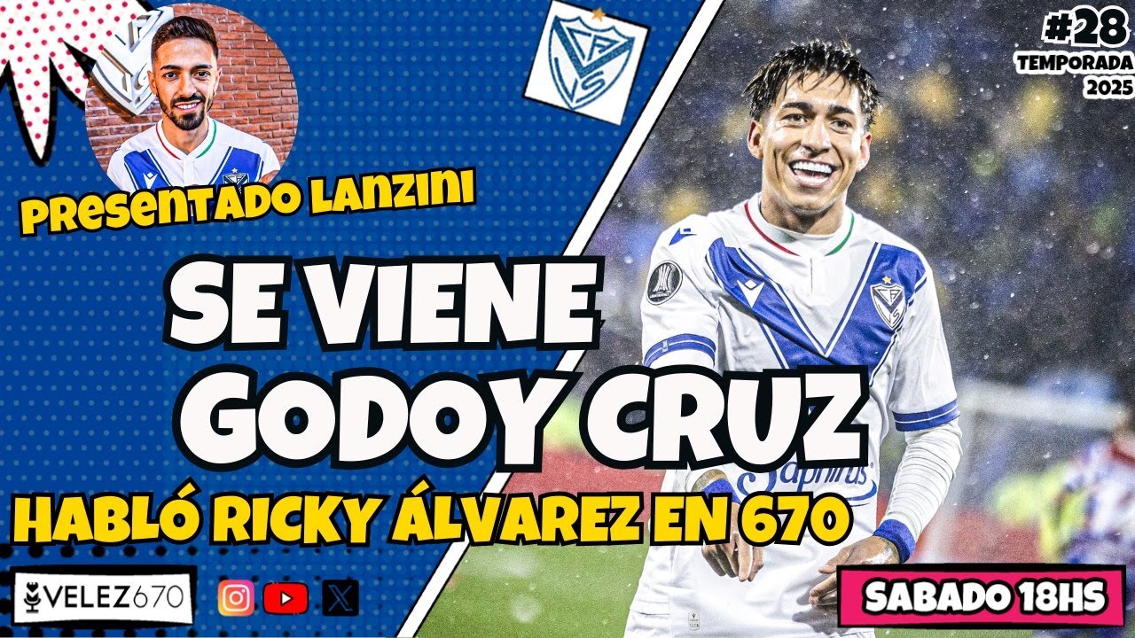 RICKY &Aacute;LVAREZ EN EXCLUSIVA + LA PREVIA DE V&Eacute;LEZ VS GODOY CRUZ  | VELEZ670