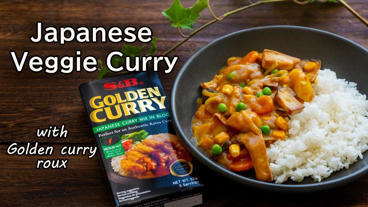Japanese Veggie curry recipe with S&B Golden curry roux