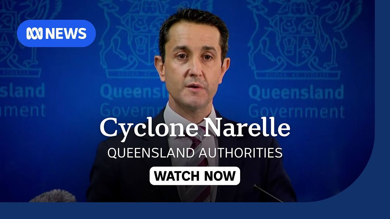 Qld authorities urge people to take shelter as Cyclone Narelle crosses the coast | ABC NEWS