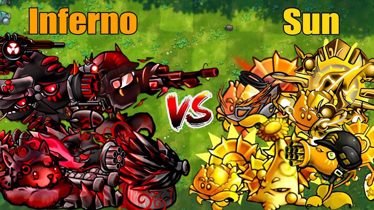 PVZ 1 Fusion 3.1 Challenge!! Team Inferno VS Team Sun VS 300 Zombie Random - Who Will Win?