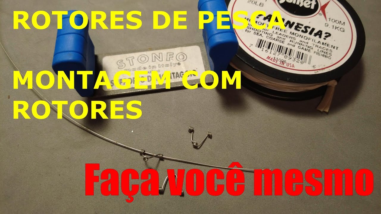 Montagem Pesca com rotores - Super Dica faça você mesmo.