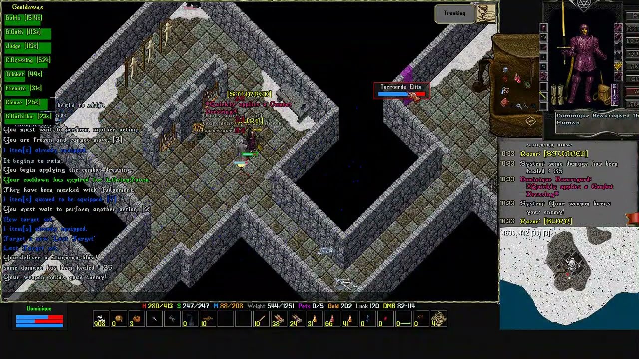 [REGISFALL UO] Deathknight gameplay, one-man-party build (No Commentary)