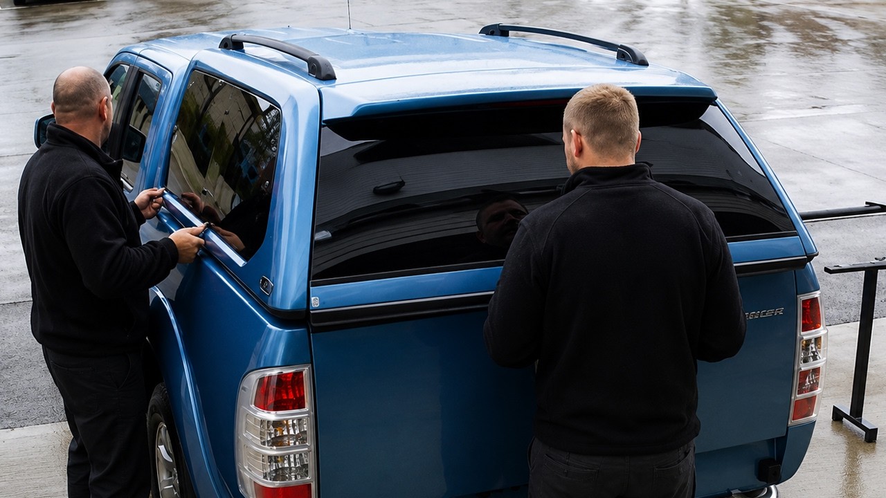 Hardtop Canopy Ford Ranger Alpha GSE Trucktop Hardtop Canopy Installation