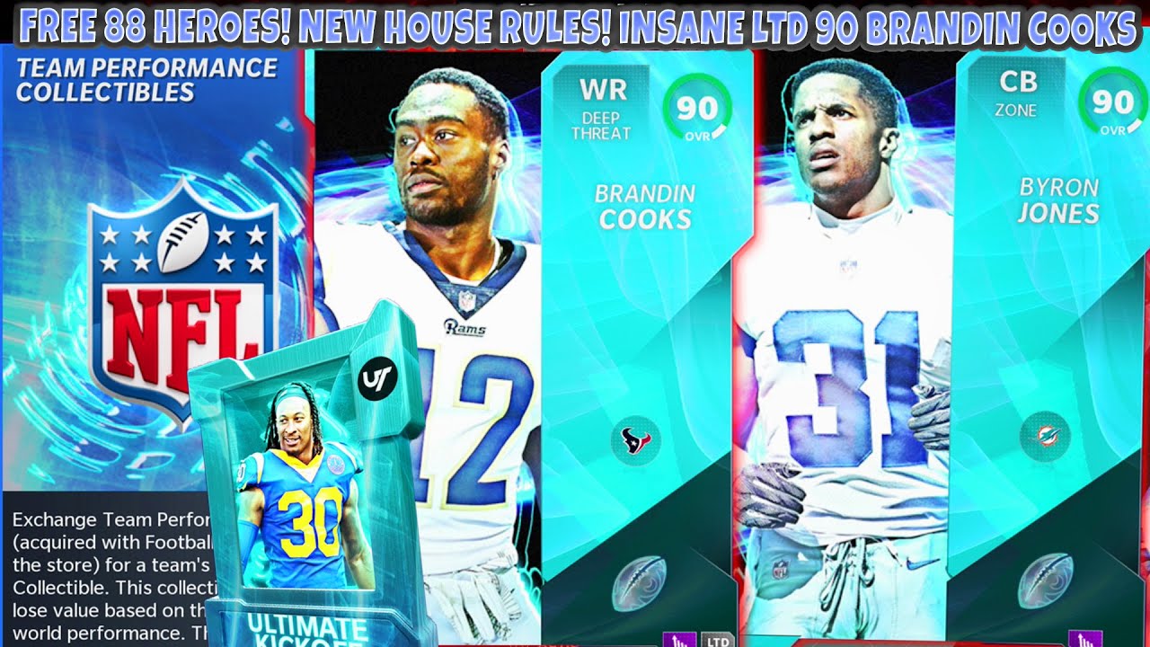 FREE 88 OVR ULTIMATE KICKOFF HERO! INSANE LTD 90 COOKS! NEW HOUSE RULES! 90 MASTER BYRON | MADDEN 21