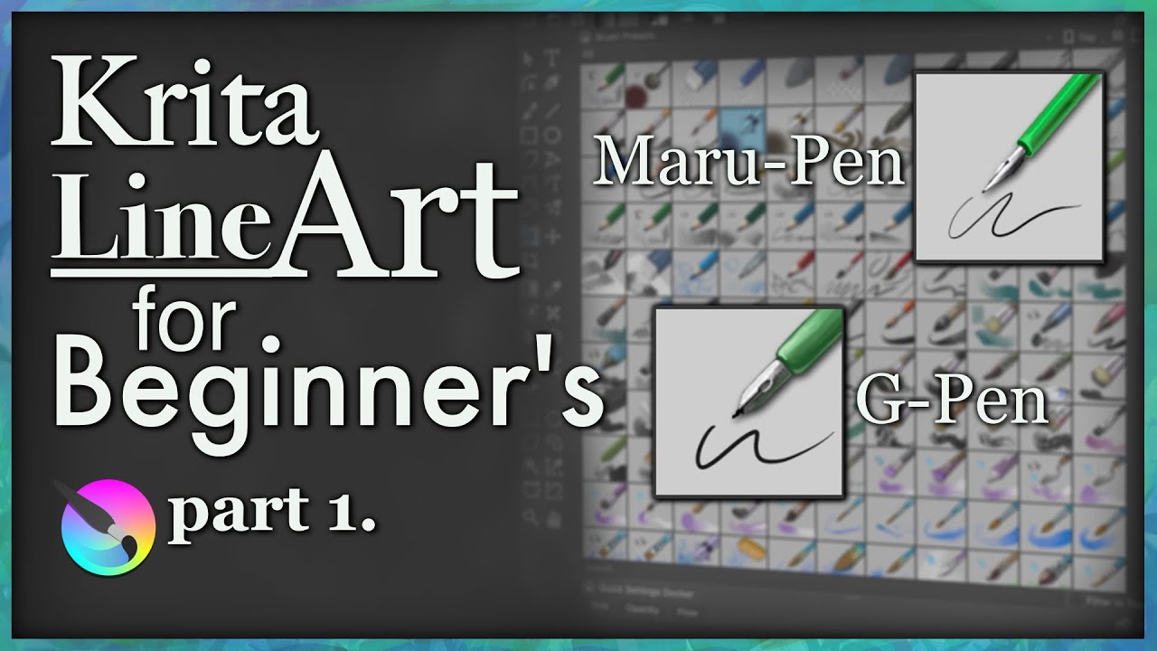 Krita Line Art for beginners part 1 (Perfect Pen)