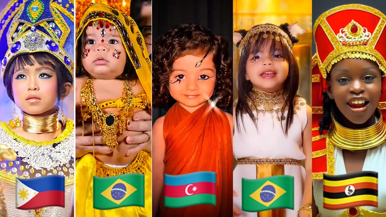 Cleopatra Makeup Trend - Top 5 Kids Edition 💄👑 | TikTok Makeup Compilation Video ❤️&zwj;🔥