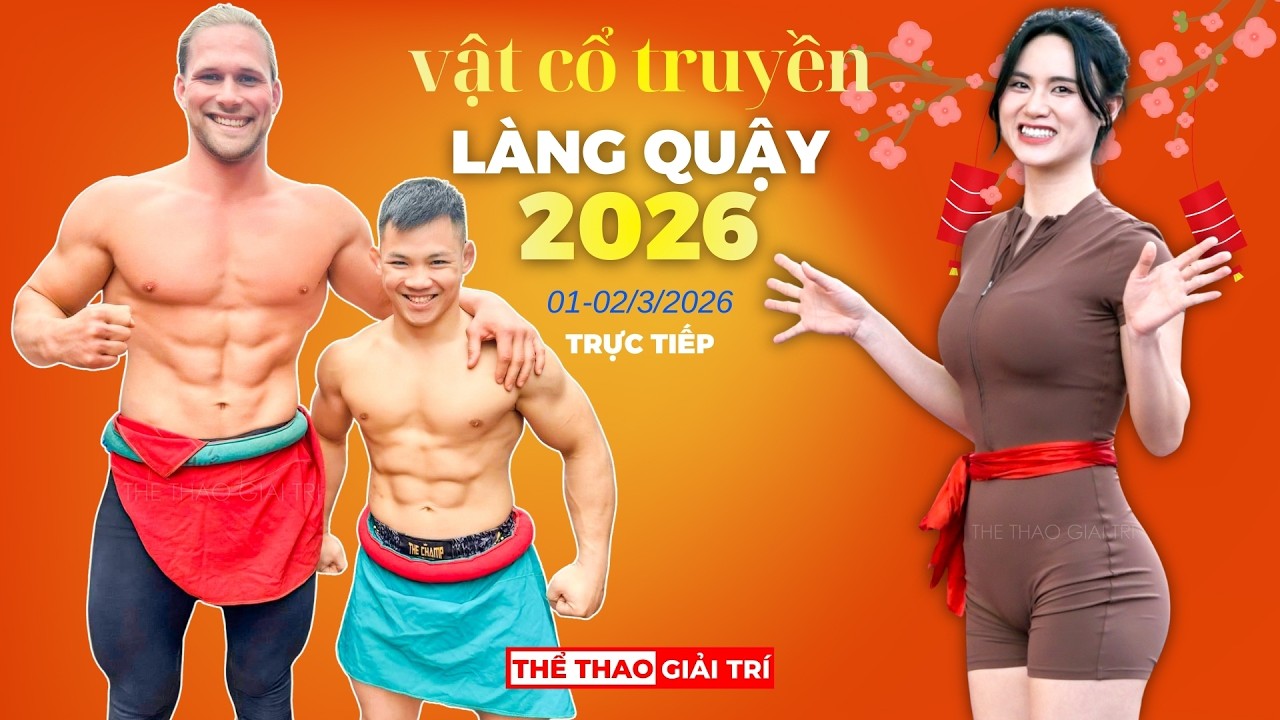 🔴🤼 14 Tết. Hội Vật Dân Tộc LÀNG QUẬY, Châu Phong 2026.