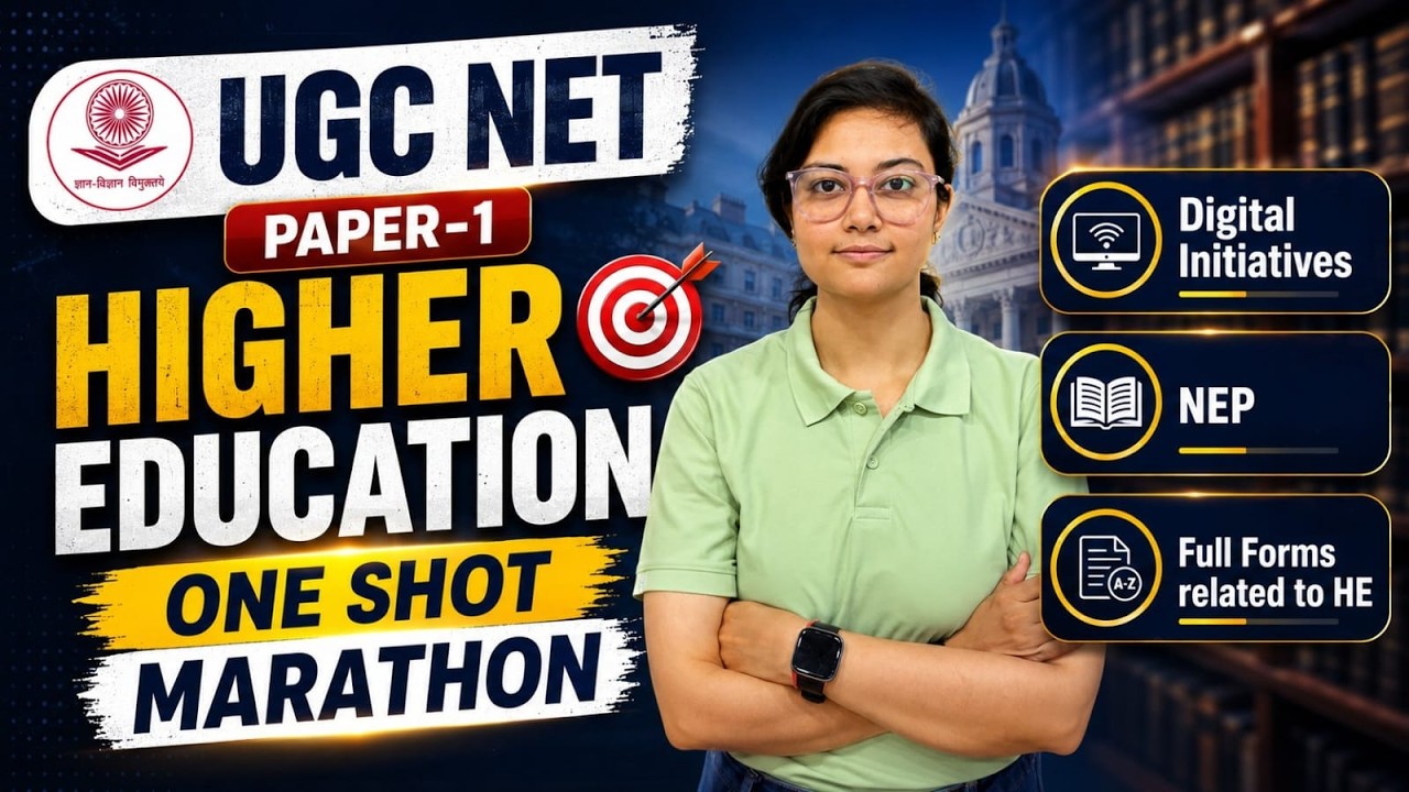 UGC NET Paper 1 | Higher Education One Shot Marathon | Zero to JRF by Aditi Mam