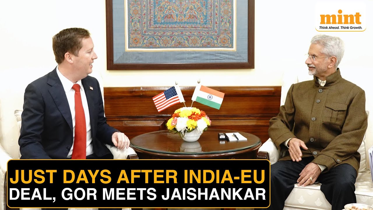 Jaishankar Meets US Envoy Sergio Gor Ahead of US Visit