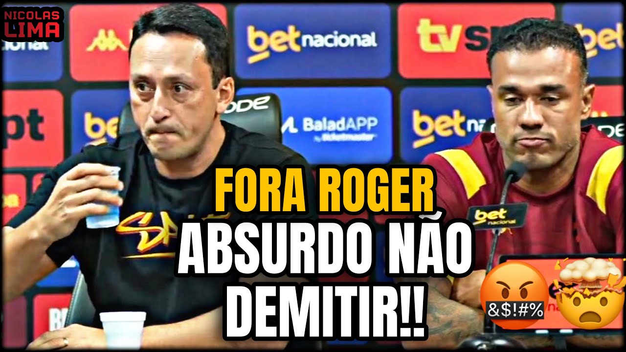 NÃO VÃO DEMITIR ROGER?🤯😡 O TORCEDOR NÃO PODE SER FEITO DE PALHAÇO MAIS UMA VEZ!
