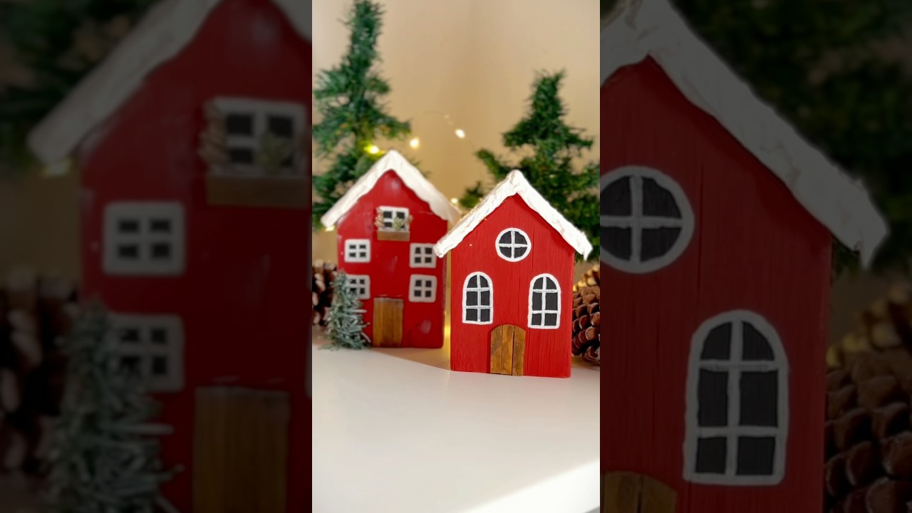 Como Fazer Casinhas de Natal | Decora&ccedil;&atilde;o de Natal #diy #fa&ccedil;avoc&ecirc;mesmo #christmas