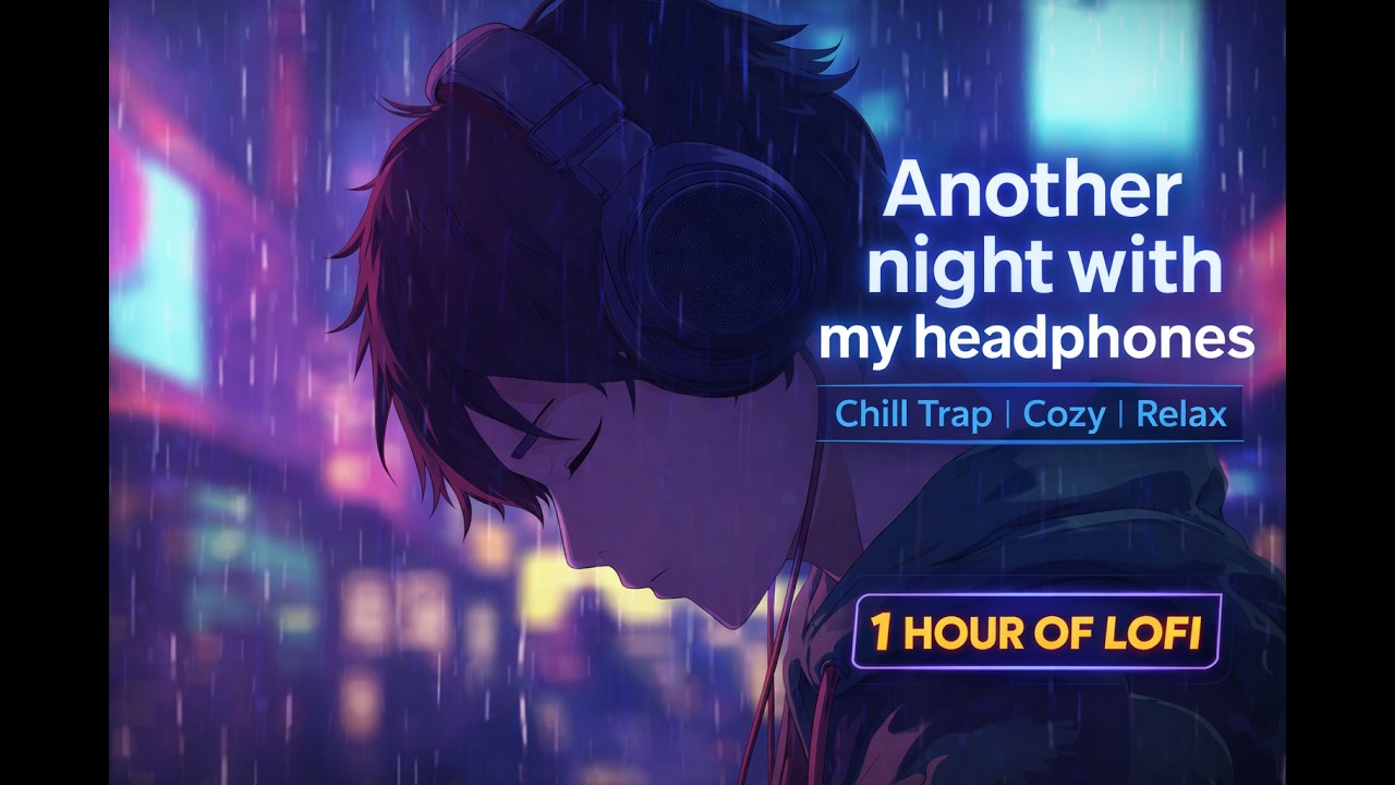 🎶Another night with my headphones| Chill Trap | Cozy | Relax🌙📚