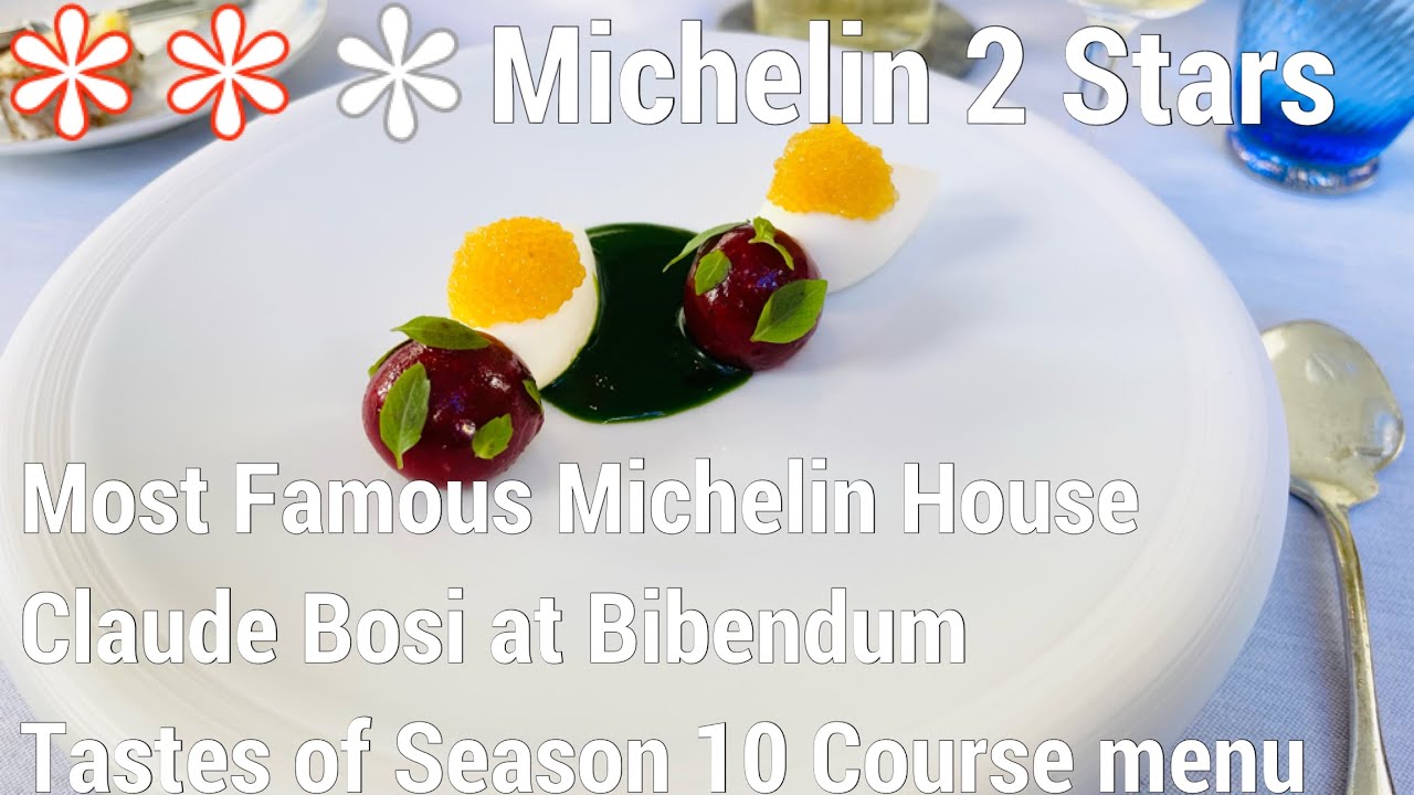 Famous 2 Stars Michelin House Fine dining Tastes Season 10 courses - Claude Bosi at Bibendum London