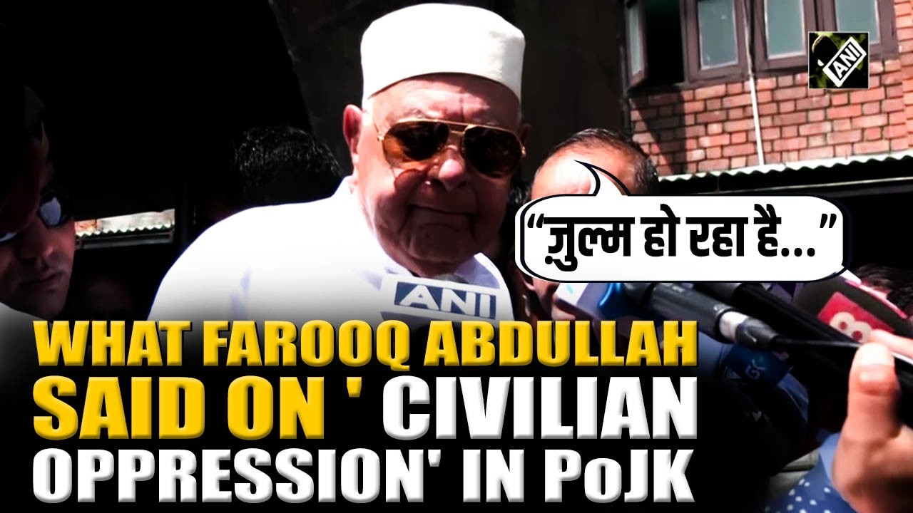JKNC Chief Farooq Abdullah speaks on atrocoties over civilians in PoJK, urges UN intervention