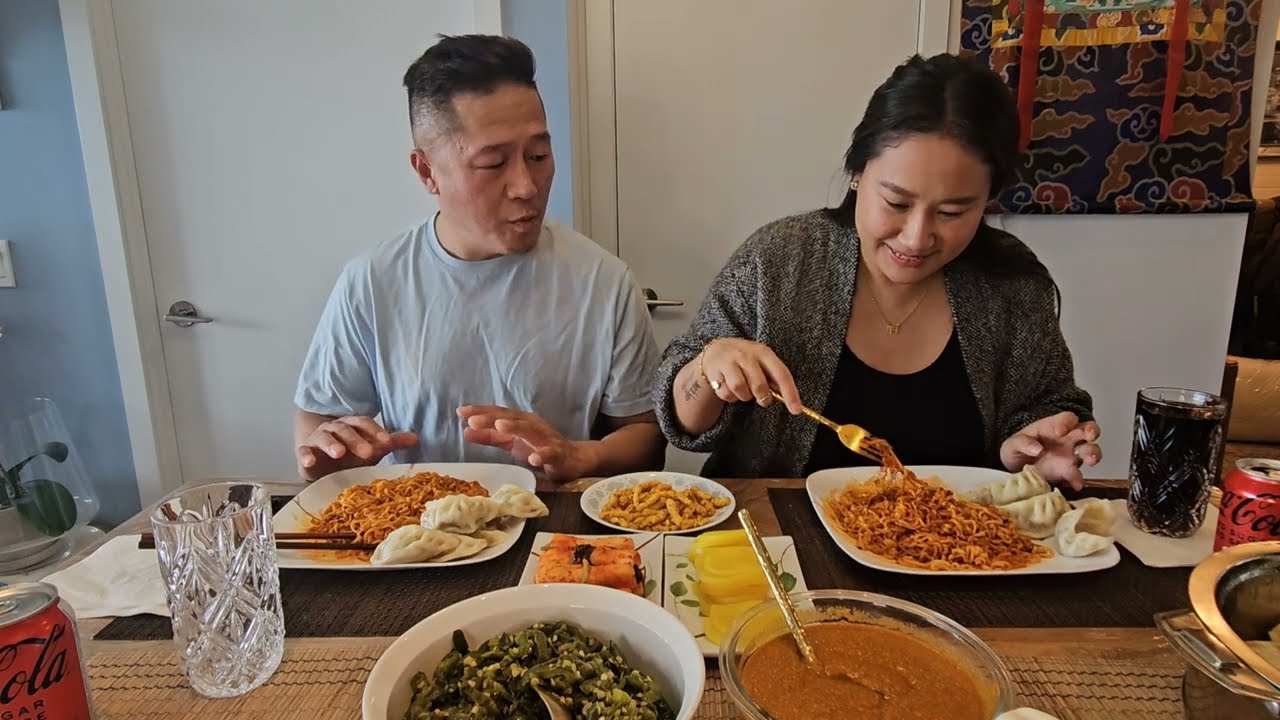 Oh Hello with 2x spicy ramen, momo mukbang || #tashidodo #tibetanvlogger #tibetanyoutuber @tashidodo