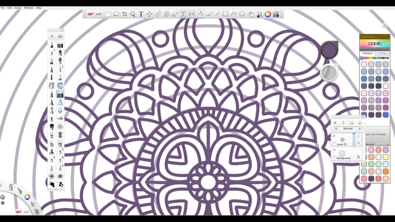 Drawing A Digital Mandala | Autodesk Sketchbook