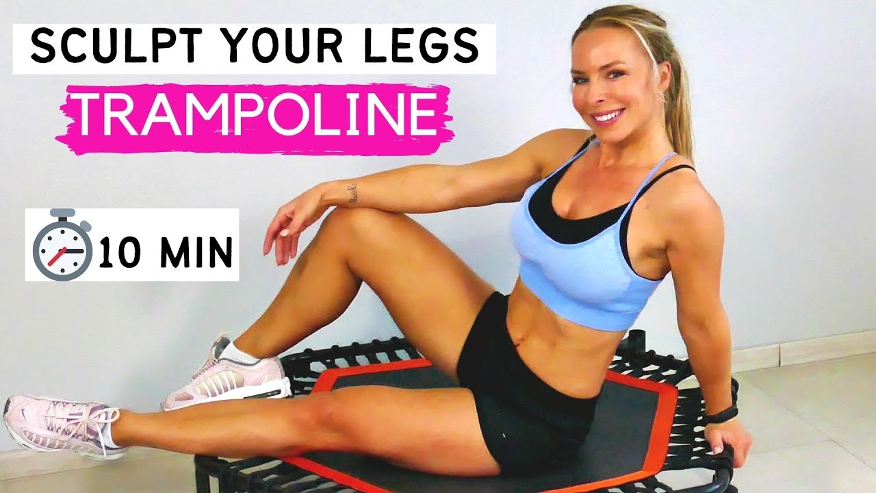 How to get SLIMMER legs on TRAMPOLINE | Rebounding workout for slim legs | Rebounding on trampoline