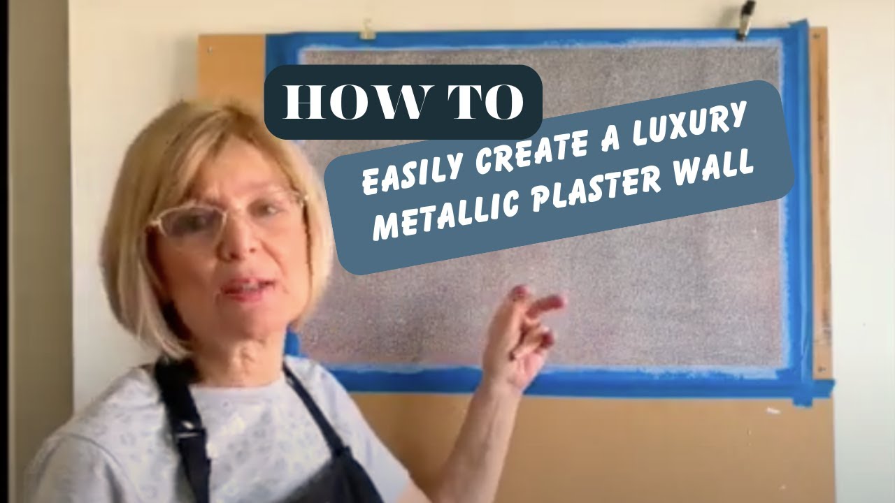 DIY a Luxury metallic plaster wall