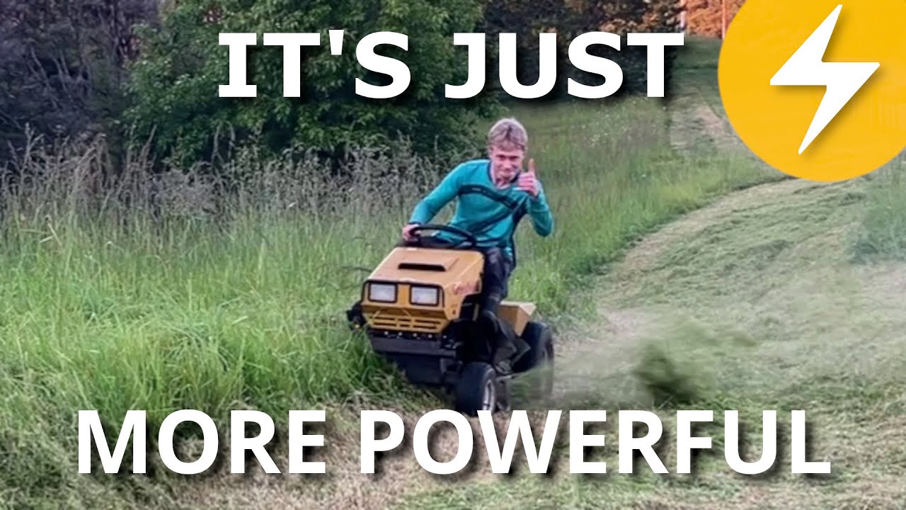 My electric-converted mower eats gas mowers for breakfast