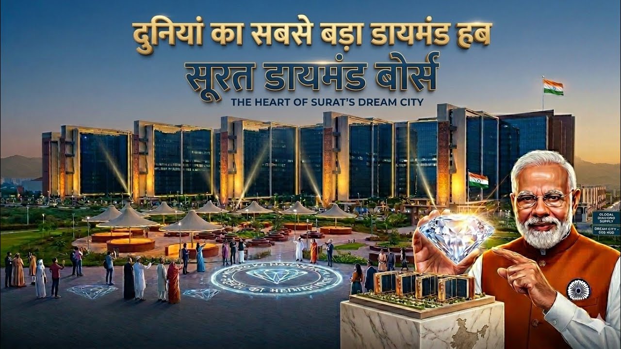 Dream City Project Surat Gujarat | Modi's Dream project Diamond Bourse #4k 