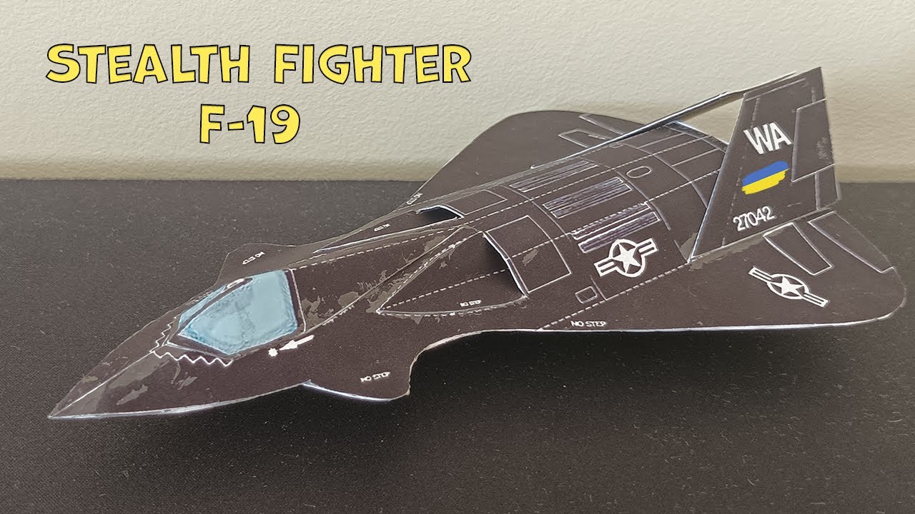 Aircraft Model F-19 Stealth Fighter | DIY Paper F-19 | How Make a Paper Airplane Model Stealth F-19