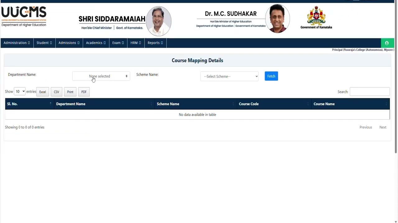 HOW TO VIEW DEPARTMENT COURSE MAPPING DETAILS