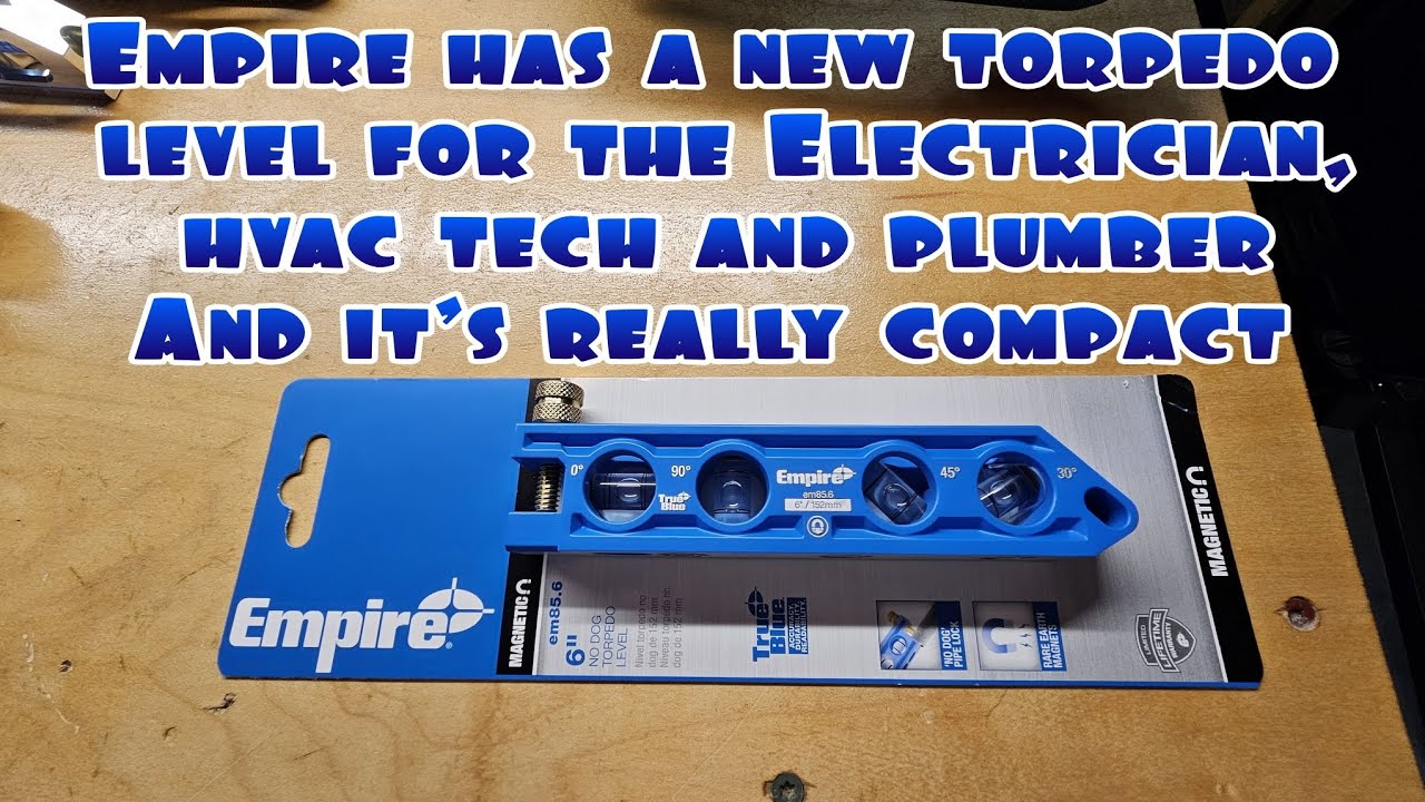 Empire's new compact torpedo level for the Electrician, hvac tech and plumber. Makes a great gift!