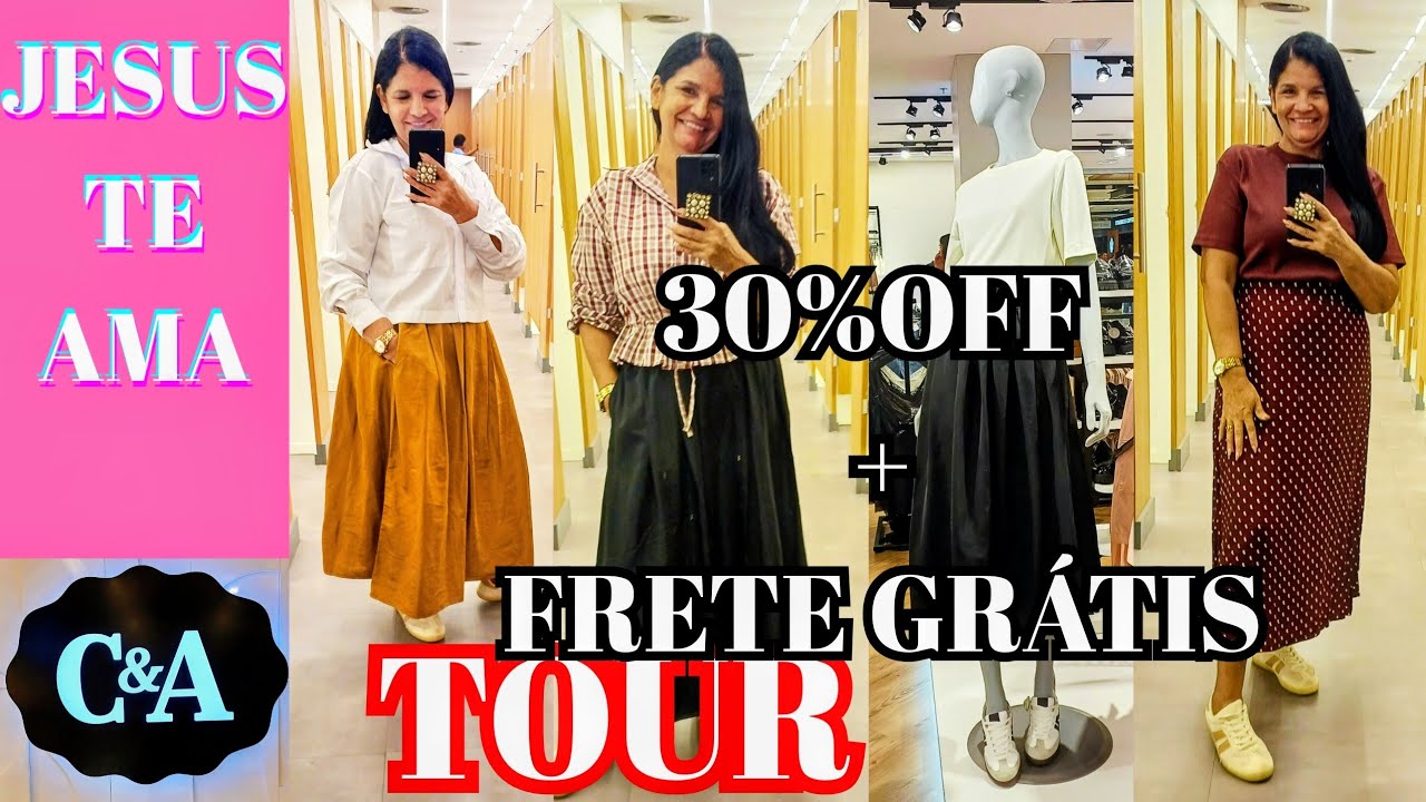 TOUR E PROVADOR NA C&A 3DO3  30%OFF  + FRETE GRÁTIS #tour 