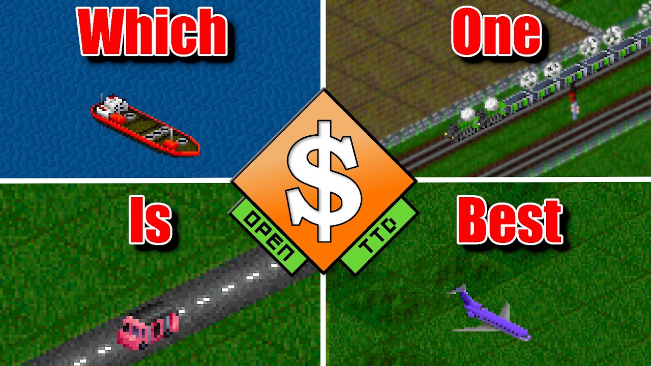 Which Transport Type Dominates? AI OpenTTD Battle Simulation