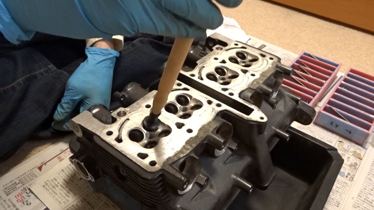 バルブの摺り合わせ【Bandit250 GJ77A】