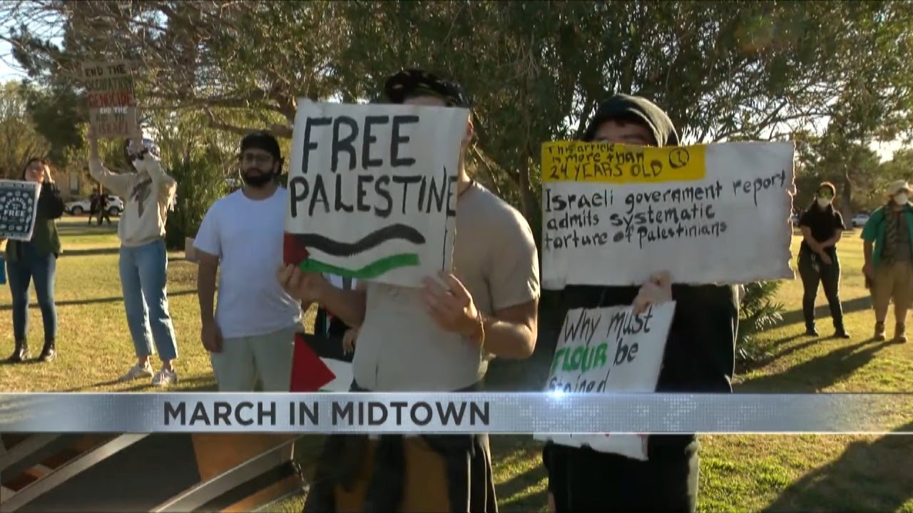 Pro-Palestine protestors rally in midtown to demand for permanent ceasefire in Gaza