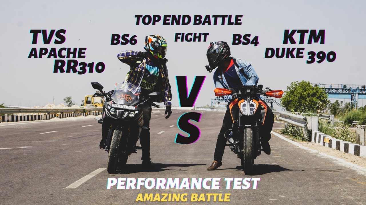 Tvs Apache RR310 Bs6 Vs Ktm Duke 390 Bs4 Top End Race | Shocking Results | Ksc Vlogs