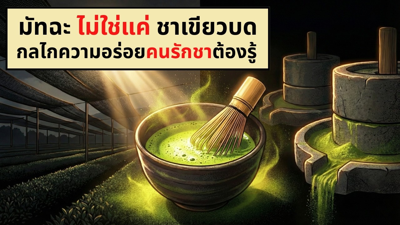 มัทฉะ ไม่ใช่แค่ ชาเขียวบด | กลไกความอร่อยที่คนรักชาต้องรู้