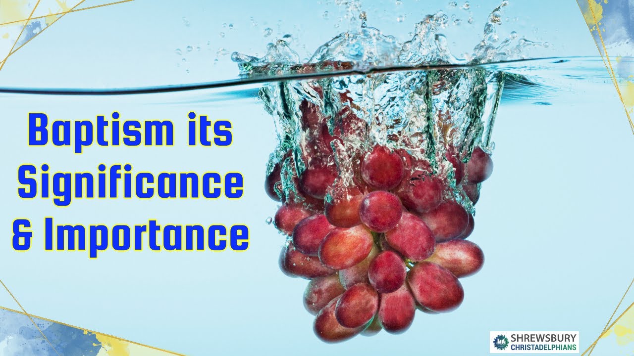 88.25 “Baptism Its Significance & Importance” A Bible Talk by Bro. P. Dredge (Crewe Ecc) 02/11/25