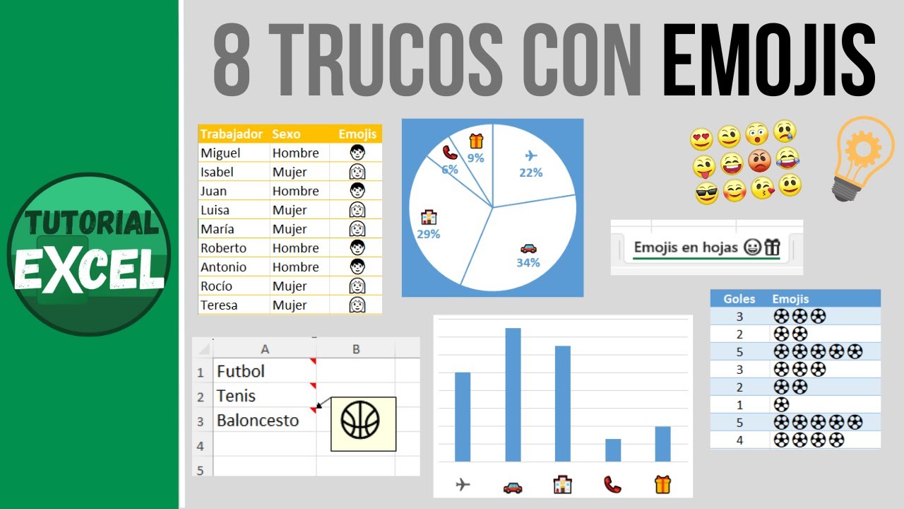 8 Trucos con EMOJIS en Excel 😎 que no conocías
