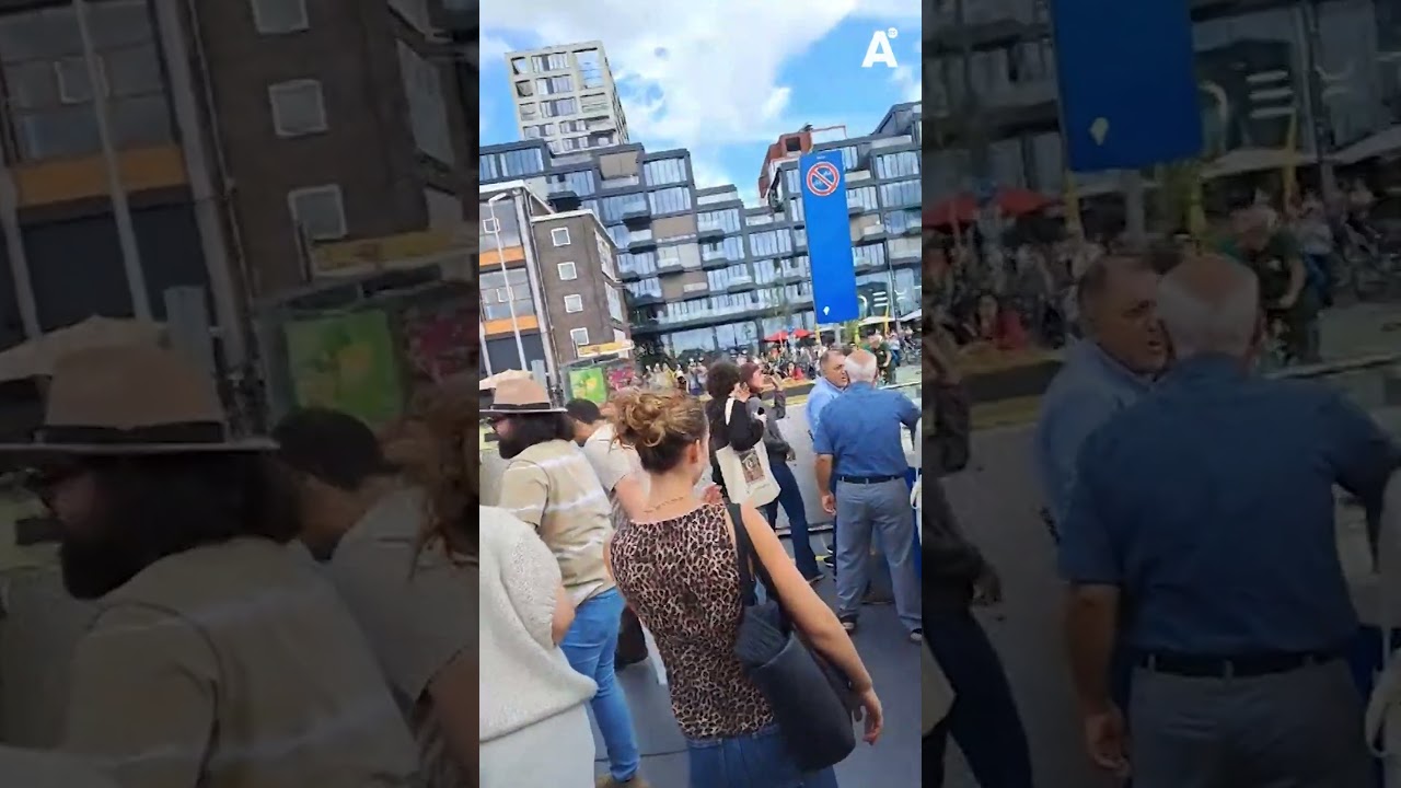 Weer knalt een pont te hard tegen de kade in Amsterdam Noord
