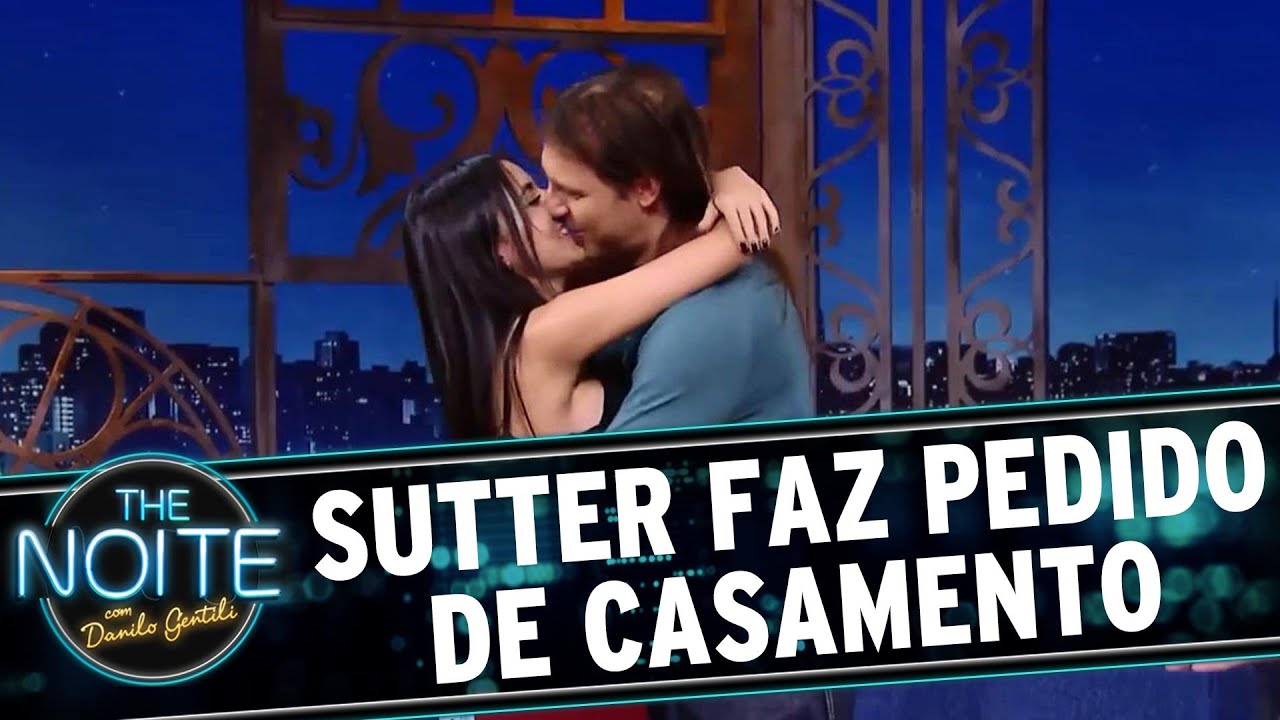 The Noite (30/08/16) - Bruno Sutter pede a namorada em casamento e faz a festa