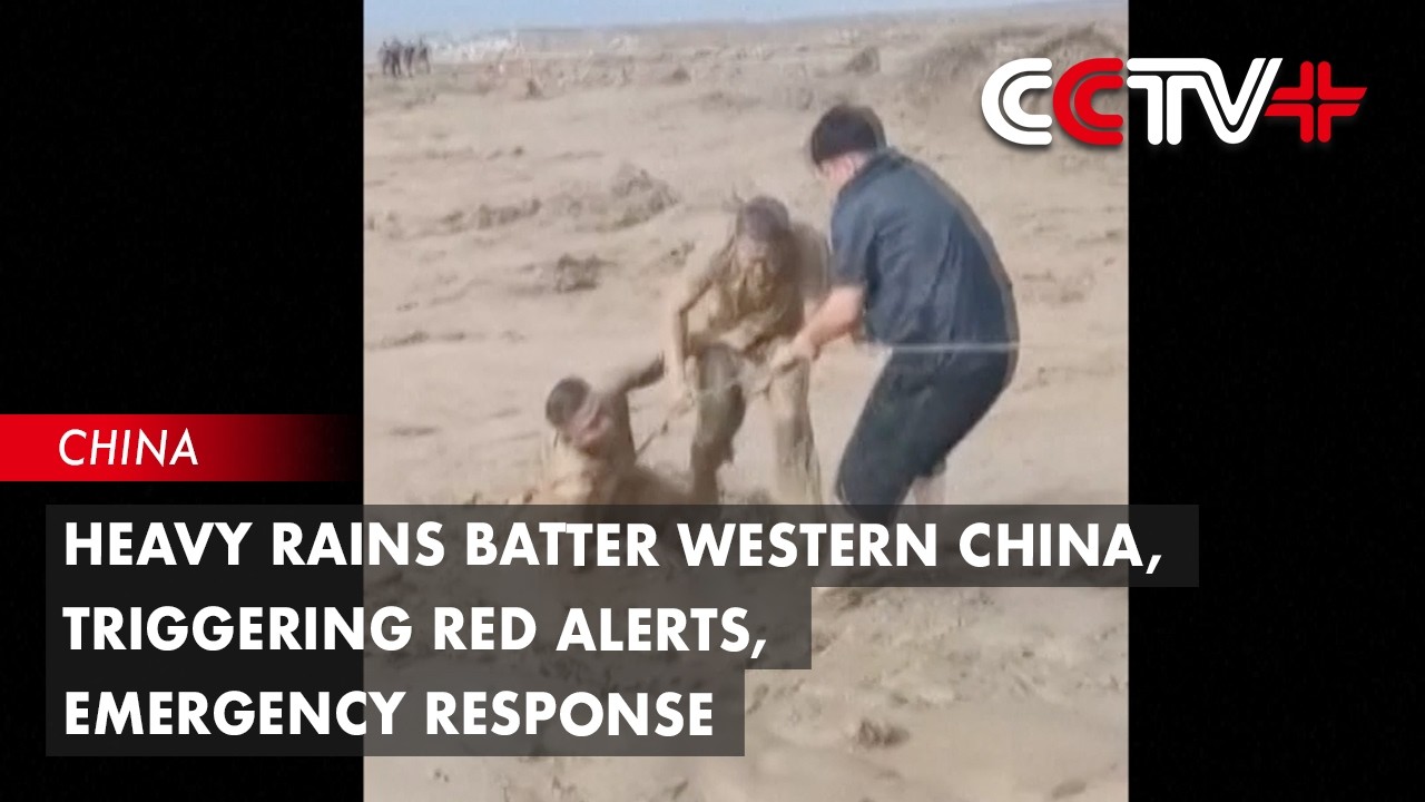 Heavy Rains Batter Western China, Triggering Red Alerts, Emergency Response