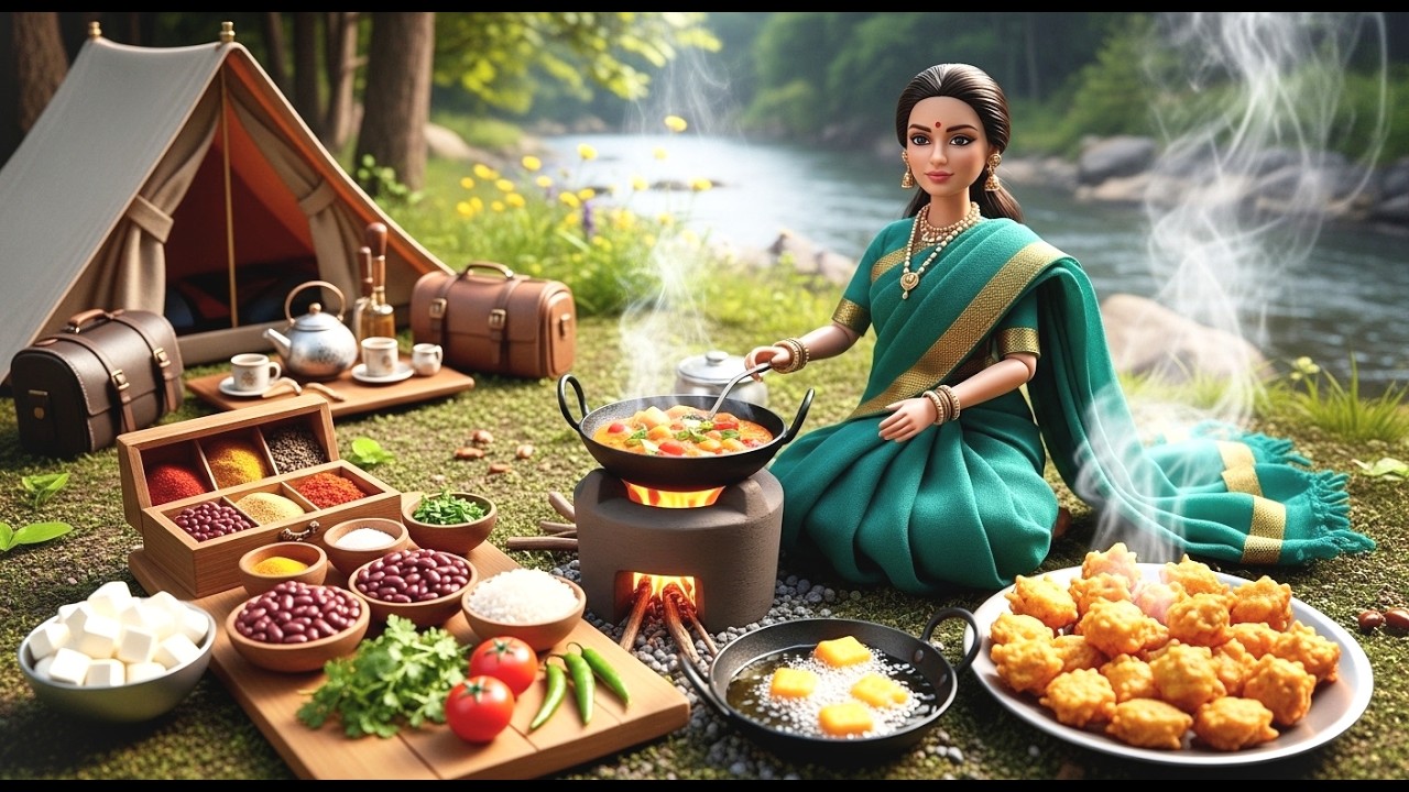 Miniature Doll Cooks Paneer Pakora With Paneer | Relaxing Indian Nanhi Rasoi Asmr