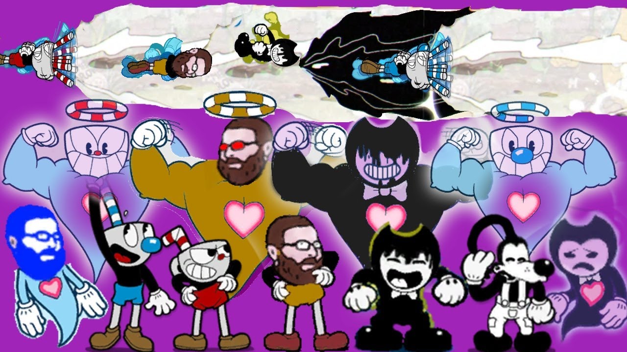 All Cuphead Playable Characters Full Show Case (Super-Intro-Death) !!