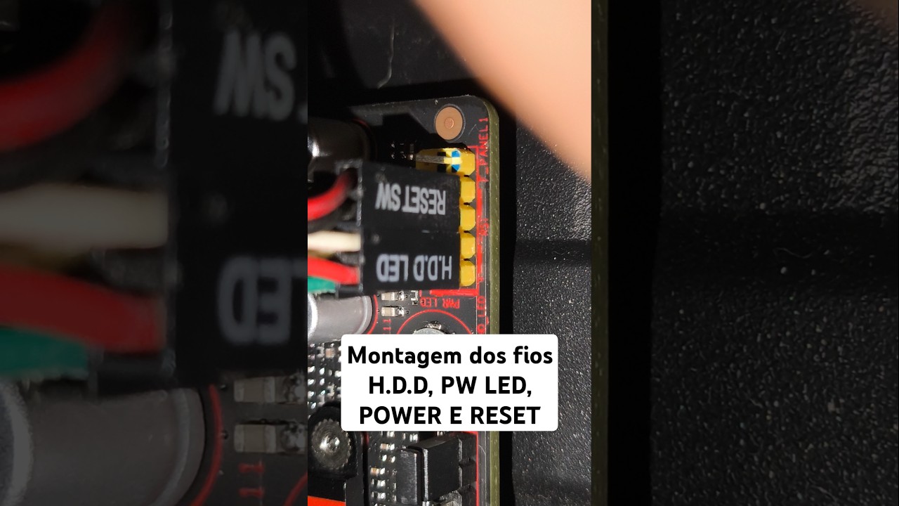 Montagem dos fios do Painel Frontal da Qiyida H9S X99 #jctutorial #tutorial #x99 #xeon #pc #montagem