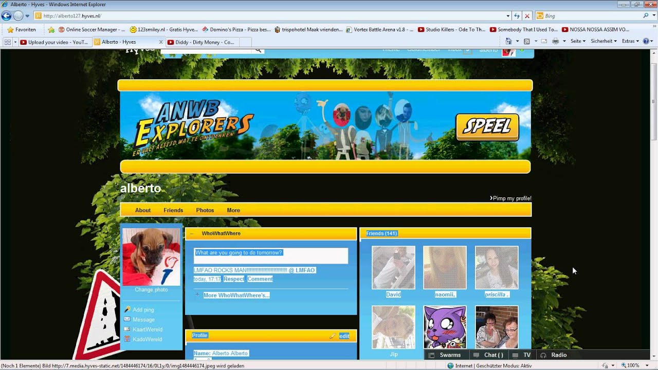 Hyves Mijn Account.