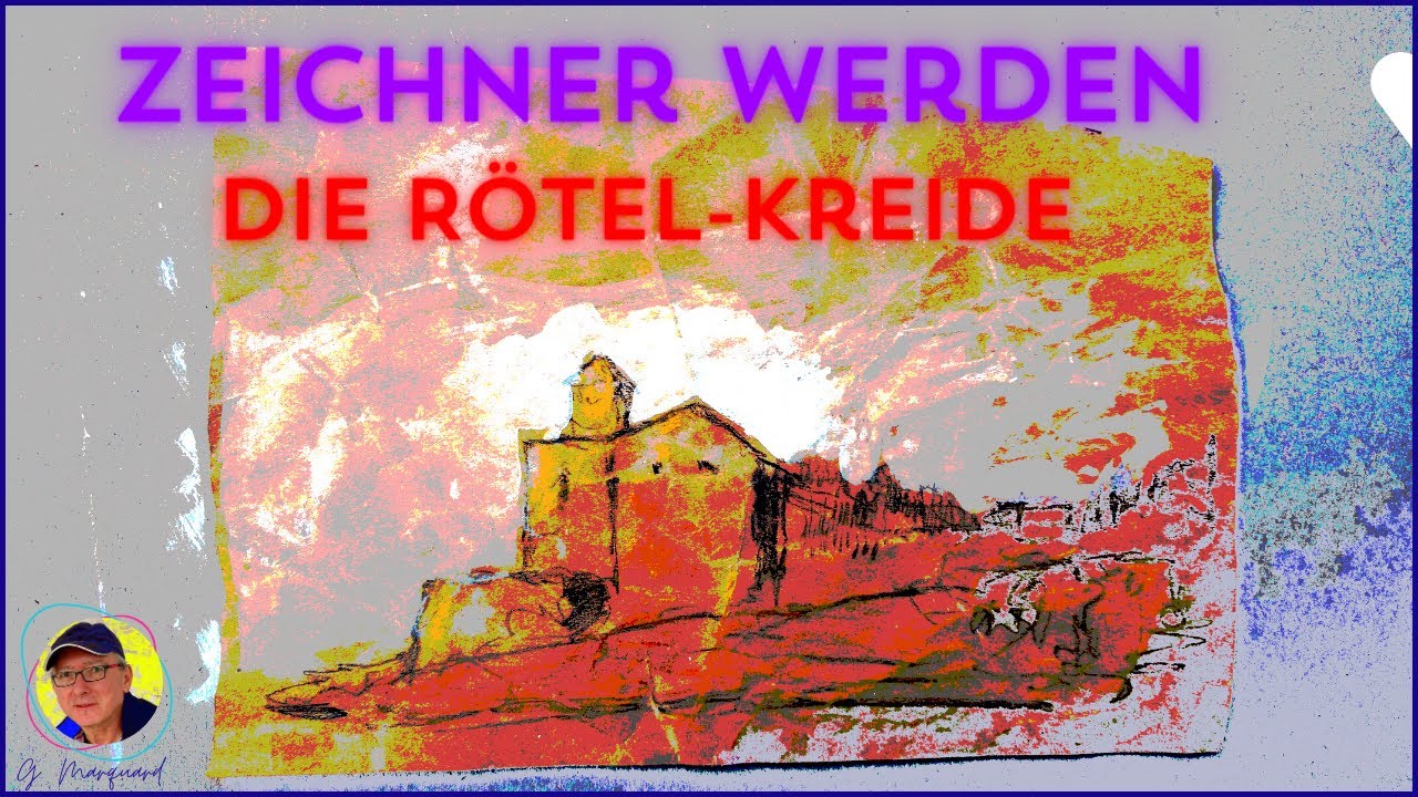 Die Rötelkreide hat den Vorteil, dass sie ohne Details auskommt und charmant ist.